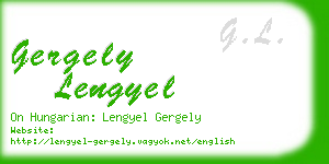 gergely lengyel business card